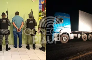 Suspeito especializado em roubar cargas é preso e PM recupera carreta de biscoitos (Foto: SSP-PI)
