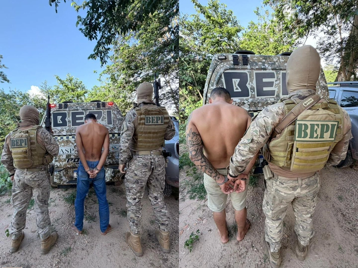 Suspeitos de roubo na zona rural de Teresina são presos em Altos após confissão