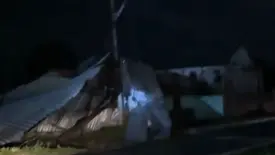 Tempestade arranca teto de igreja e causa estragos em Prata do Piauí (Foto: Reprodução)