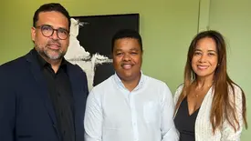 Thiago Monteiro recebe Jeferson Correia, das Águas do Piauí no Grupo Conecta (Foto: Instagram)