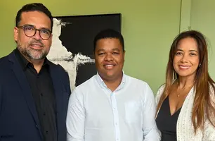 Thiago Monteiro recebe Jeferson Correia, das Águas do Piauí no Grupo Conecta (Foto: Instagram)