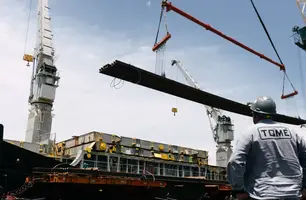 Trilhos da China chegam ao Pecém e impulsionam conclusão da Transnordestina (Foto: Thiago Gadelha)