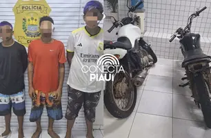 Trio é preso com motocicletas e drogas em Ilha Grande (Foto: Reprodução)