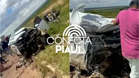 Ultrapassagem fatal: três pessoas morrem em colisão frontal em BR no Piauí (Foto: Conecta Piauí)