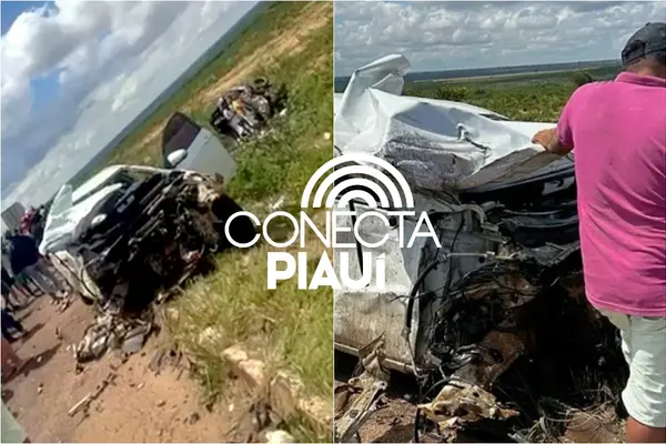 Ultrapassagem fatal: três pessoas morrem em colisão frontal em BR no Piauí