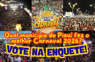VOTE NA ENQUETE: Qual município do Piauí fez o melhor Carnaval 2026? (Foto: Conecta Piauí)