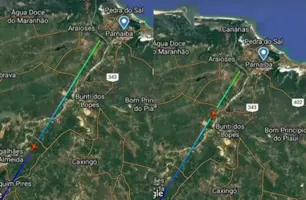 Aeronave que seguia de MA para THE, faz pouso de emergência em Parnaíba (Foto: Reprodução)