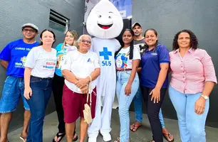 Amarante aplica 937 doses de vacina contra a influenza durante o Dia 'D' (Foto: Reprodução)