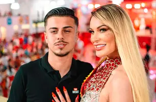 Andressa Urach e seu marido Flávio Giglioli (Foto: Foto: Reprodução/ TV Pop)