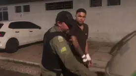 Apontado como membro do Bonde dos 40 é preso após dar entrada baleado no HUT (Foto: Reprodução)