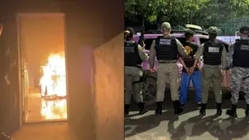 Após agredir, atear fogo em casa e ameaçar matar mulher, homem é preso no Piauí (Foto: Divulgação/PMPI)