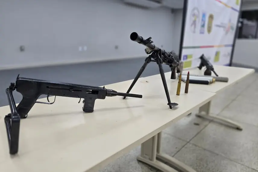 Arsenal de armas irregular é apreendido durante 'Operação Desarme' em Teresina