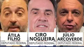 Átila Filho, Ciro Nogueira e Júlio Arcoverde (Foto: Reprodução)