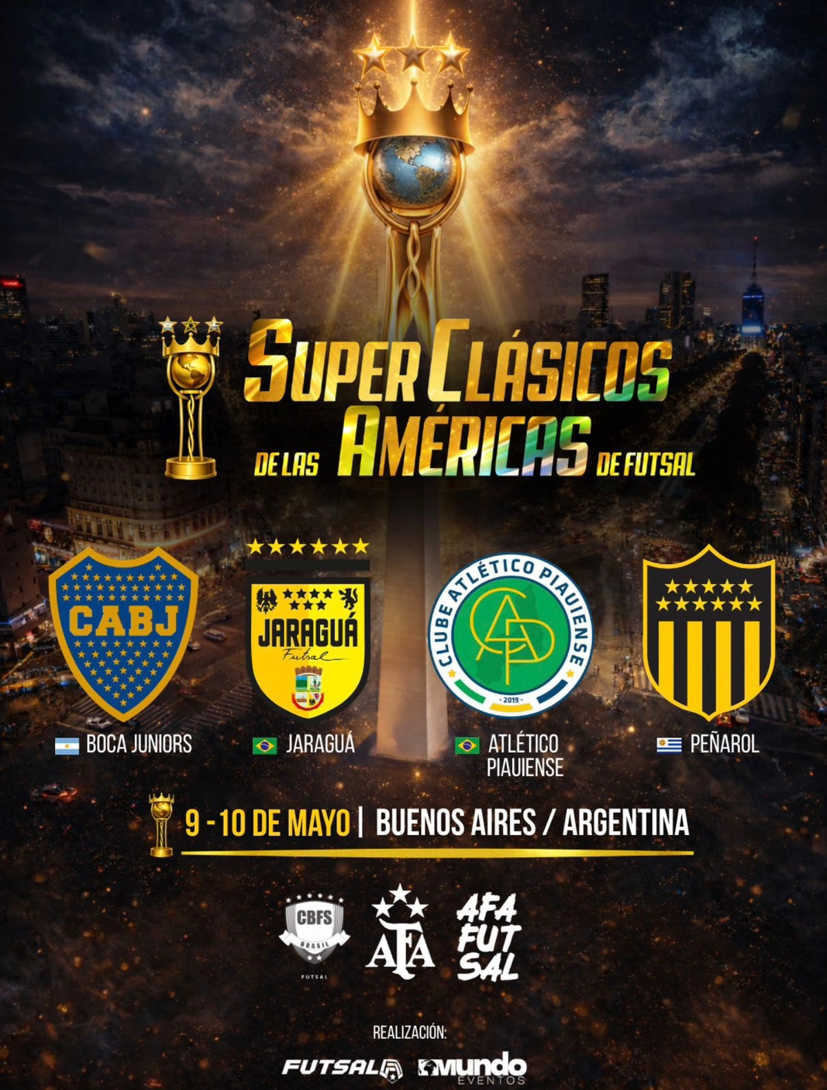 Atlético Piauiense disputará o Superclásico das Américas de Futsal