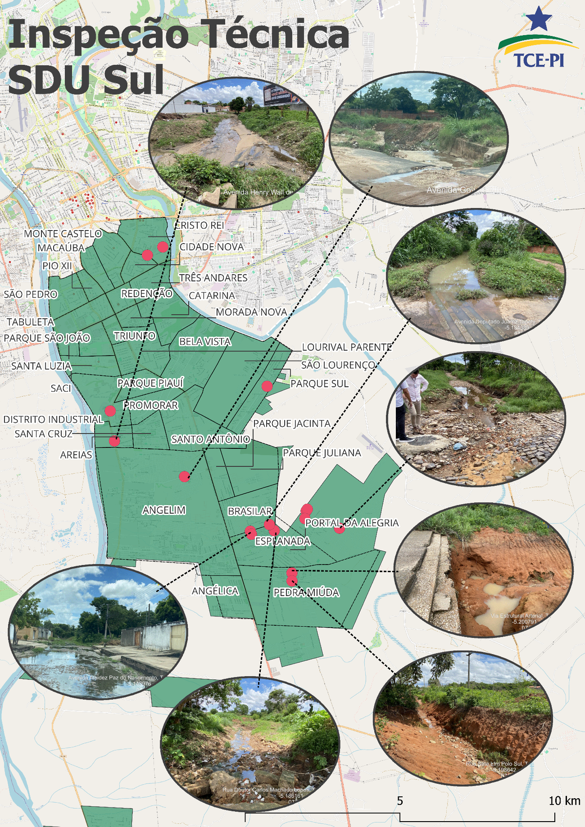 Auditoria mostra falhas na drenagem de Teresina e pede medidas contra alagamentos