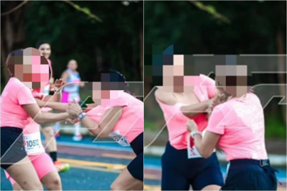 Barraco na corrida! Briga entre esposa e suposta amante marca corrida em Teresina