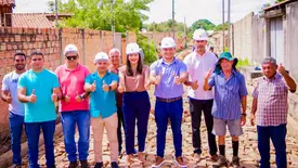 Base de Pedro Gomes garante 70 mil m² de calçamento em José de Freitas (Foto: Reprodução)