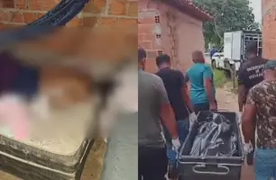 Bebê é baleado durante ataque que deixou homem morto na zona Norte de Teresina (Foto: Reprodução)