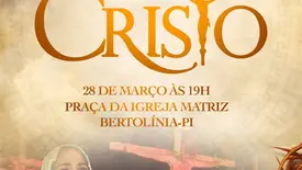 Bertolínia recebe espetáculo da Paixão de Cristo na praça matriz (Foto: Reprodução)