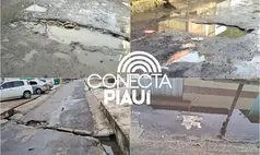 Buracos e abandono tomam ruas da zona Norte de Teresina e colocam vidas em risco