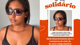 Cabeleireira de Oeiras busca ajuda para tratar infecção que afetou visão (Foto: Reprodução)