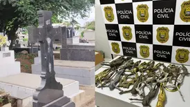 'Cabeludo' é preso por furtar crucifixos do Cemitério São José em Teresina (Foto: Divulgação/Polícia Civil)