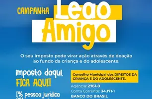 Campanha Leão Amigo incentiva doação do IR para crianças em Aroazes (Foto: Reprodução)