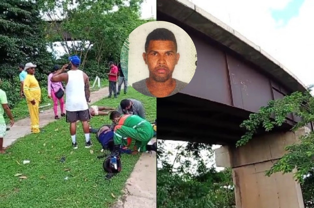 Carro teria colidido contra moto de piloto que caiu da Ponte da Amizade, em Timon