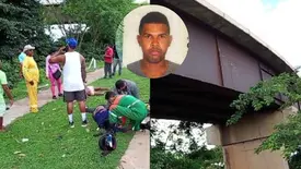 Carro teria colidido contra moto de piloto que caiu da Ponte da Amizade, em Timon (Foto: Reprodução)