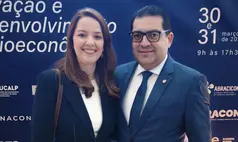 Casal Joaquim Bezerra e Ana Claudia Neiva estão em Lisboa em evento internacional