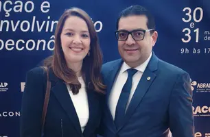 Casal Joaquim Bezerra e Ana Claudia Neiva estão em Lisboa em evento internacional (Foto: Instagram)