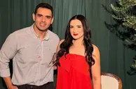 Casal Nayara Moraes Lima e Haroldo Lopes em noite de festa de luxo no Piauí