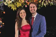Casal piauiense de médicos Nina Neiva e George Mello em noite de casamento