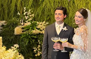 Cenas do linda casamento dos apaixonados Amanda Andrade e Assis Fortes Rebêlo (Foto: Instagram)