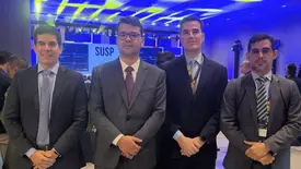 Chico Lucas, Matheus Zanatta, Francírio Queiroz e Yan Brayner durante evento iLAB (Foto: Instagram)