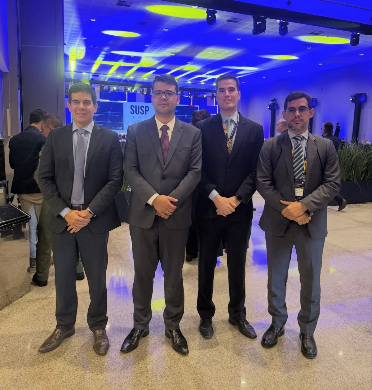 Chico Lucas, Matheus Zanatta, Francírio Queiroz e Yan Brayner durante evento iLAB
