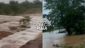 Chuvas intensas causam alagamentos no Sul do Piauí (Foto: Reprodução)