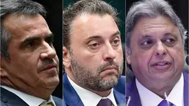 Ciro Nogueira, Átila Lira Filho e Júlio Arcoverde (Foto: Andressa Anholete (Agência Senado), assessoria e Mario Agra (Câmara dos Deputados))