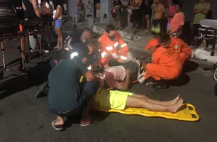 Colisão deixa casal gravemente ferido na zona Norte de Teresina (Foto: Reprodução)