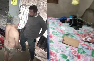 'Colocou o revólver na minha boca', relata idoso após assalto em Francisco Ayres (Foto: Reprodução)