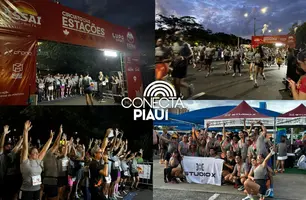 Corredores lotam Etapa Outono na abertura do Circuito das Estações em Teresina (Foto: Conecta Piauí)