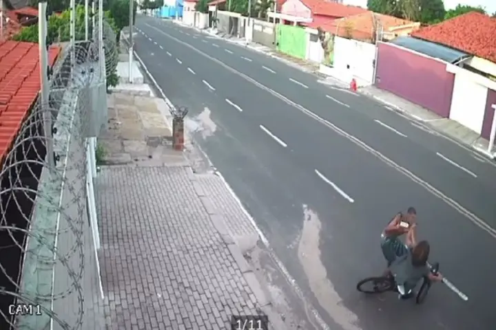 Criminoso derruba jovem e rouba bicicleta nas proximidades do Samu de Parnaíba