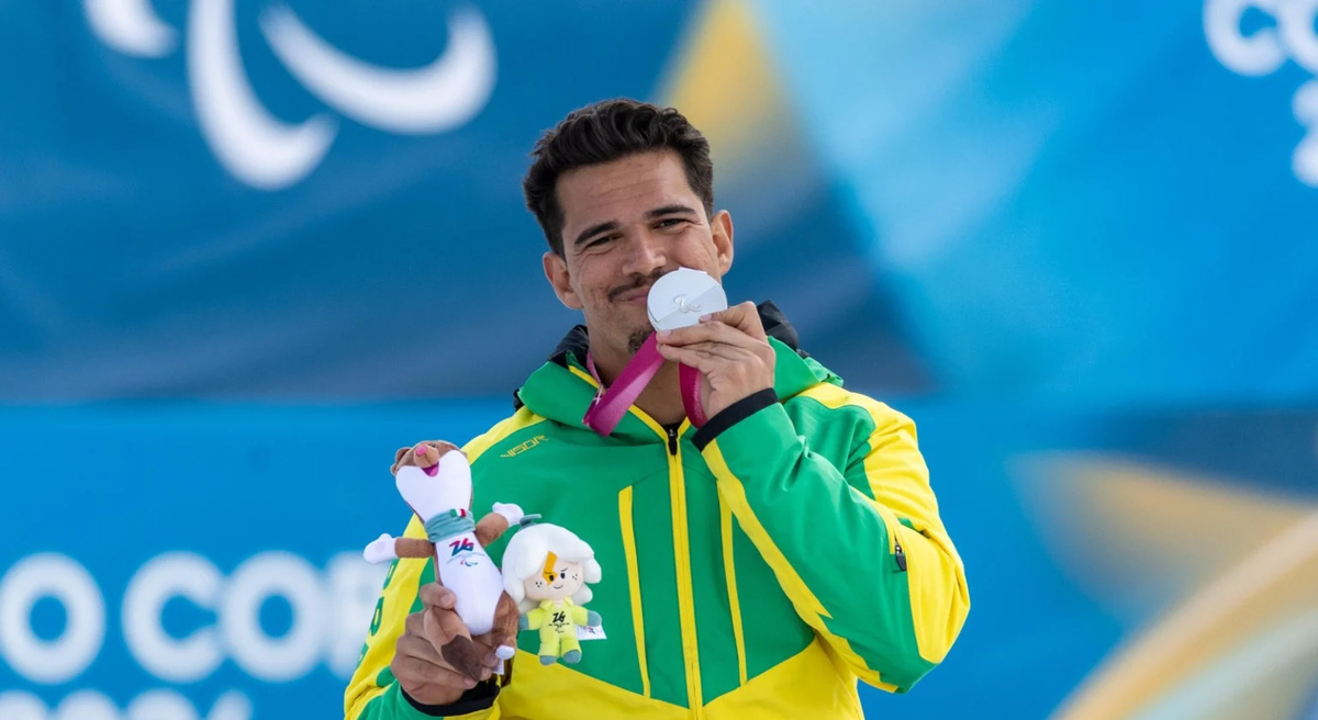 Cristian Ribera leva 1ª medalha da história do Brasil nas Paralimpíadas de Inverno