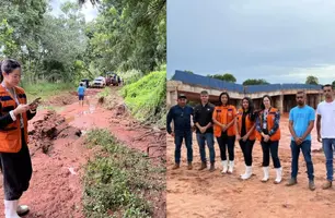 Defesa Civil avalia danos das chuvas em Corrente, Fronteiras e Riacho Frio (Foto: Reprodução)