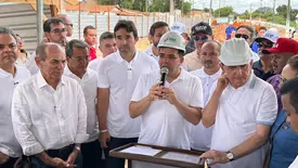 Deputado Marden Menezes acompanha revitalização da Beira Rio em Floriano (Foto: Reprodução)