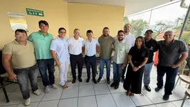 Deputado Rubens Vieira participa de autorização de obra no Shopping da Cidade (Foto: Reprodução)