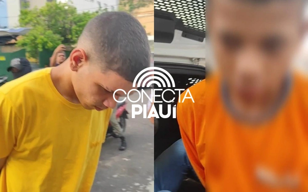 Dupla é presa após assalto e levada à Central de Flagrantes com moto roubada