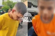 Dupla é presa após assalto e levada à Central de Flagrantes com moto roubada