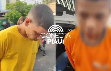 Dupla é presa após assalto e levada à Central de Flagrantes com moto roubada