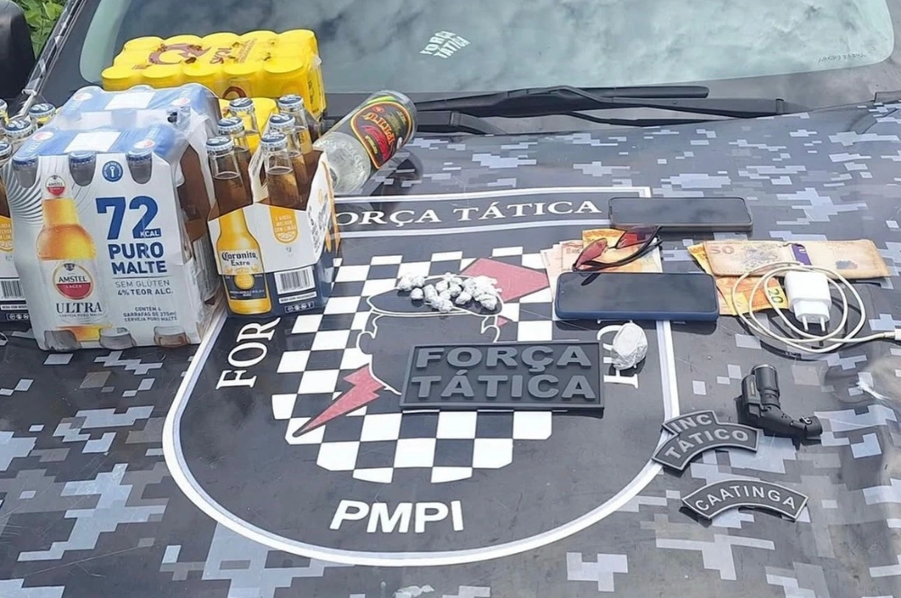 Dupla é presa por tráfico após perseguição na PI-140, em São Raimundo Nonato